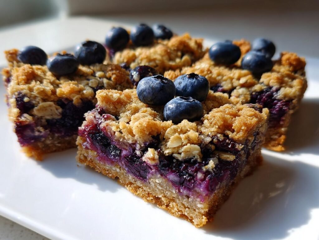 Blueberry Crumble Dessert Bars for Spring