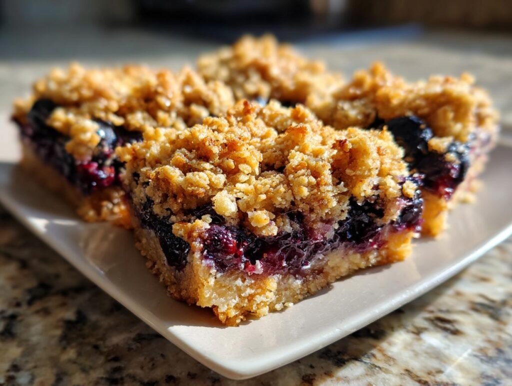 Blueberry Crumble Dessert Bars for Spring