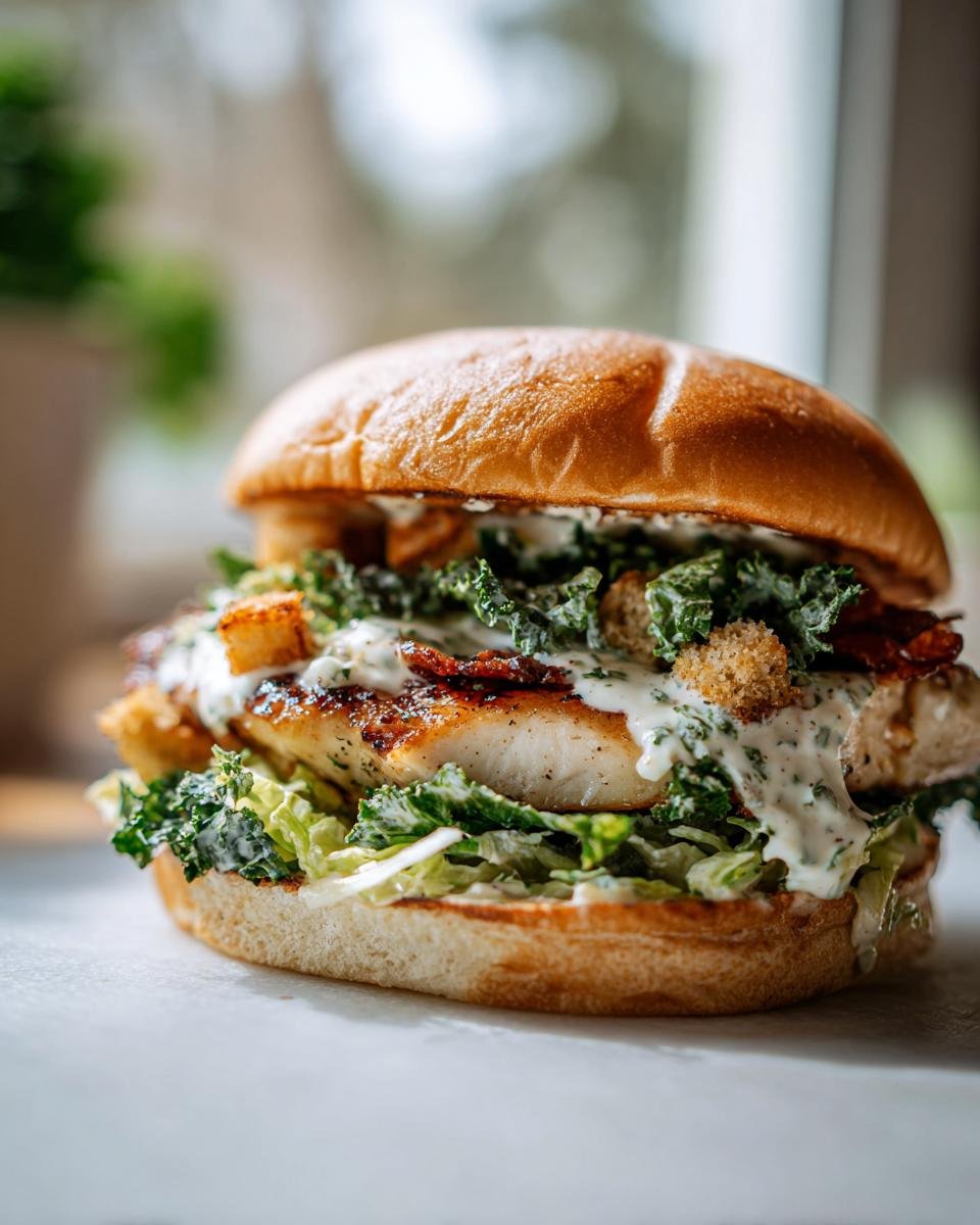 Chicken Caesar Burger - detail 1