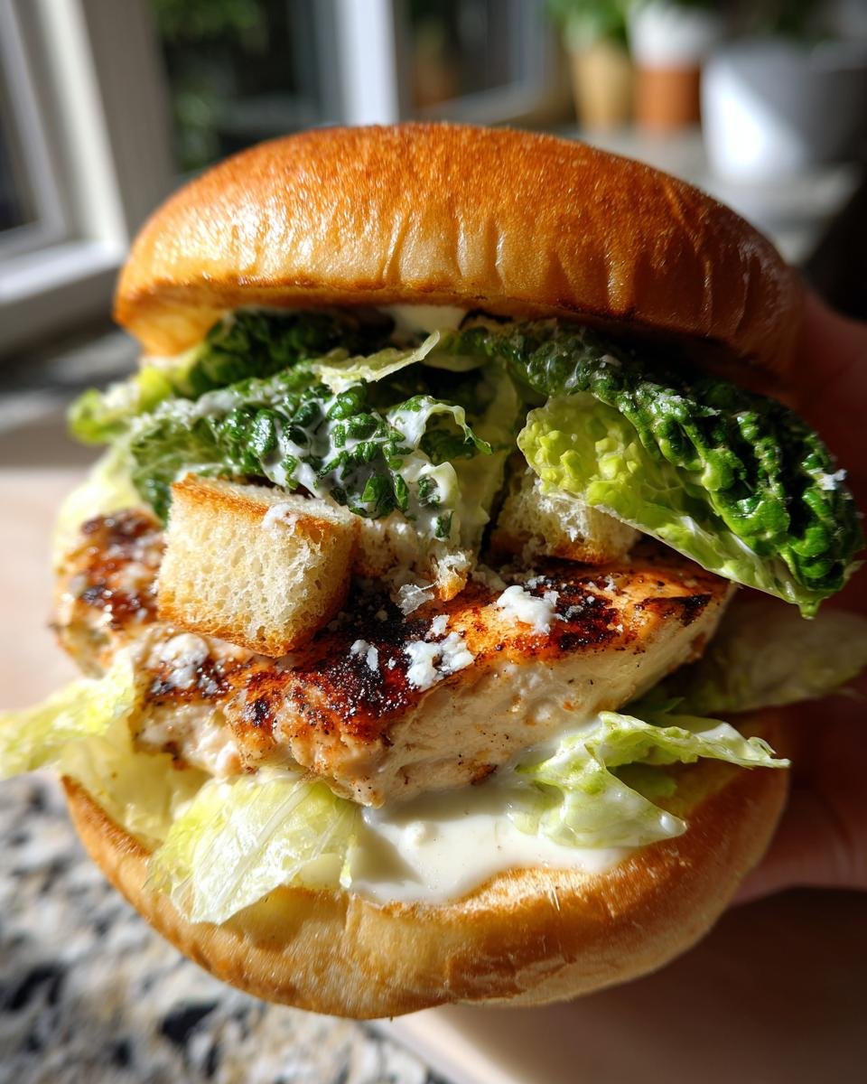Chicken Caesar Burger - detail 2