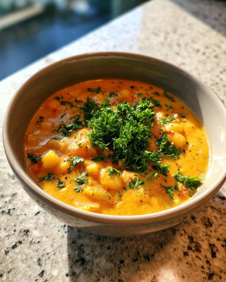 Creamy Baby Potatoes Spring Comfort Soup - detail 1