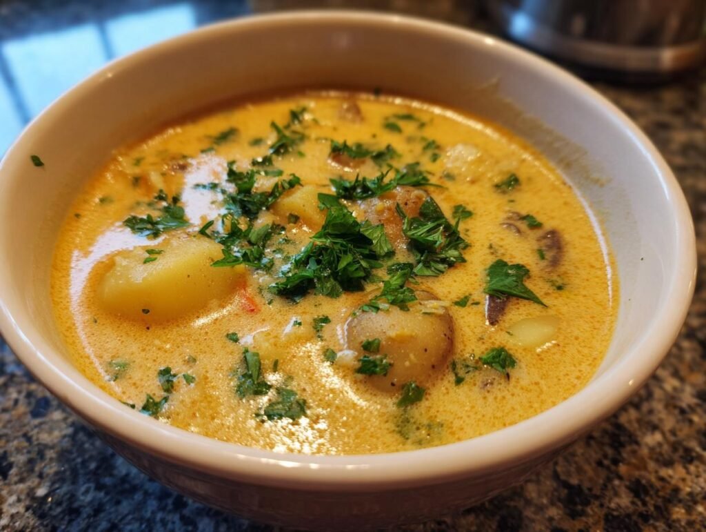 Creamy Baby Potatoes Spring Comfort Soup