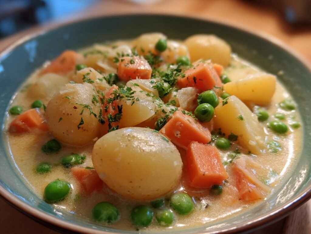 Creamy Baby Potatoes Spring Comfort Soup