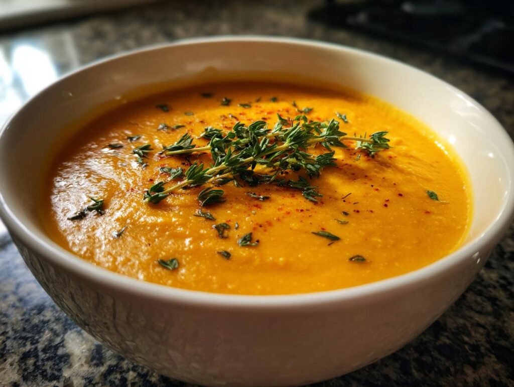 Creamy Carrot Spring Comfort Soup
