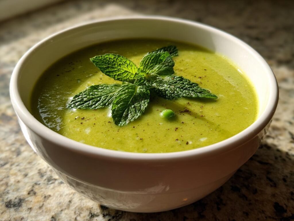 Creamy Peas Spring Comfort Soup