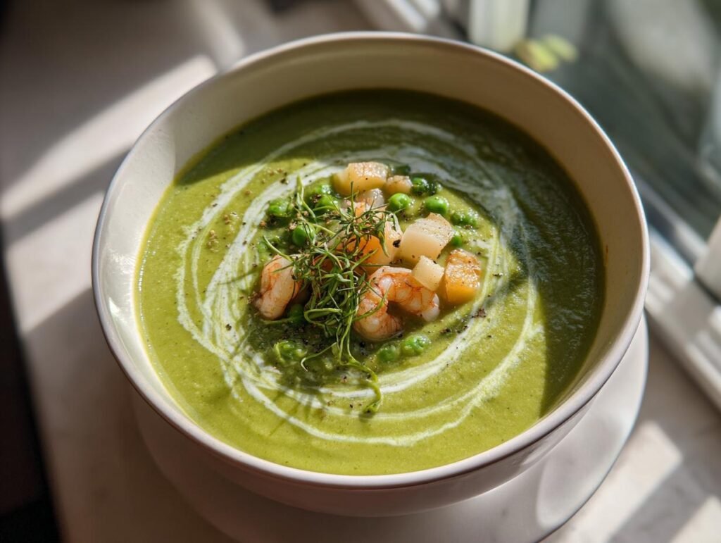 Creamy Peas Spring Comfort Soup