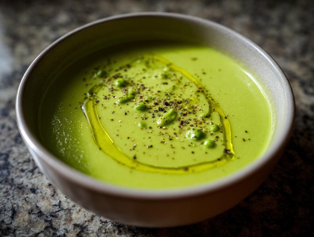 Creamy Peas Spring Comfort Soup