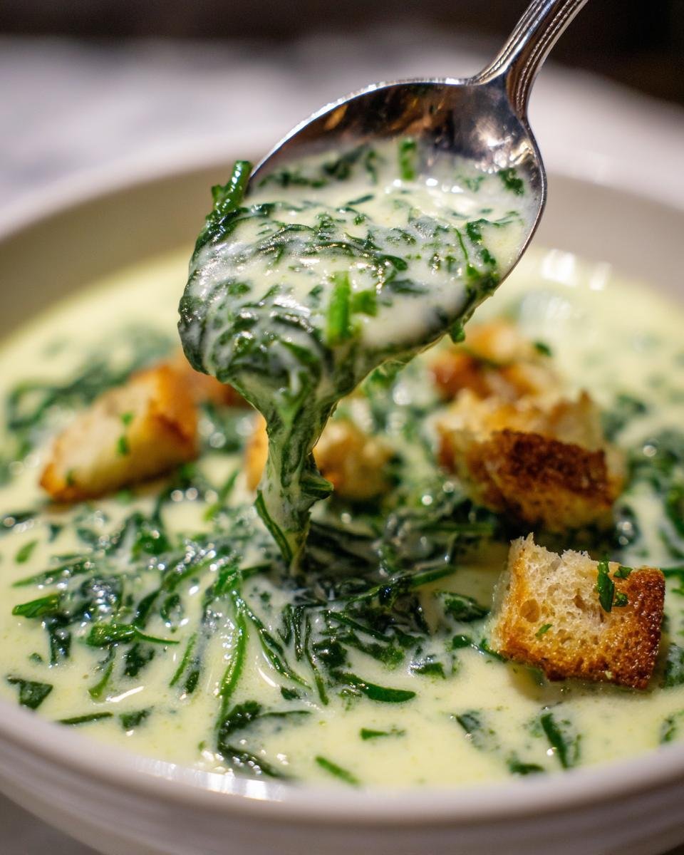 Creamy Spinach Spring Comfort Soup - detail 1