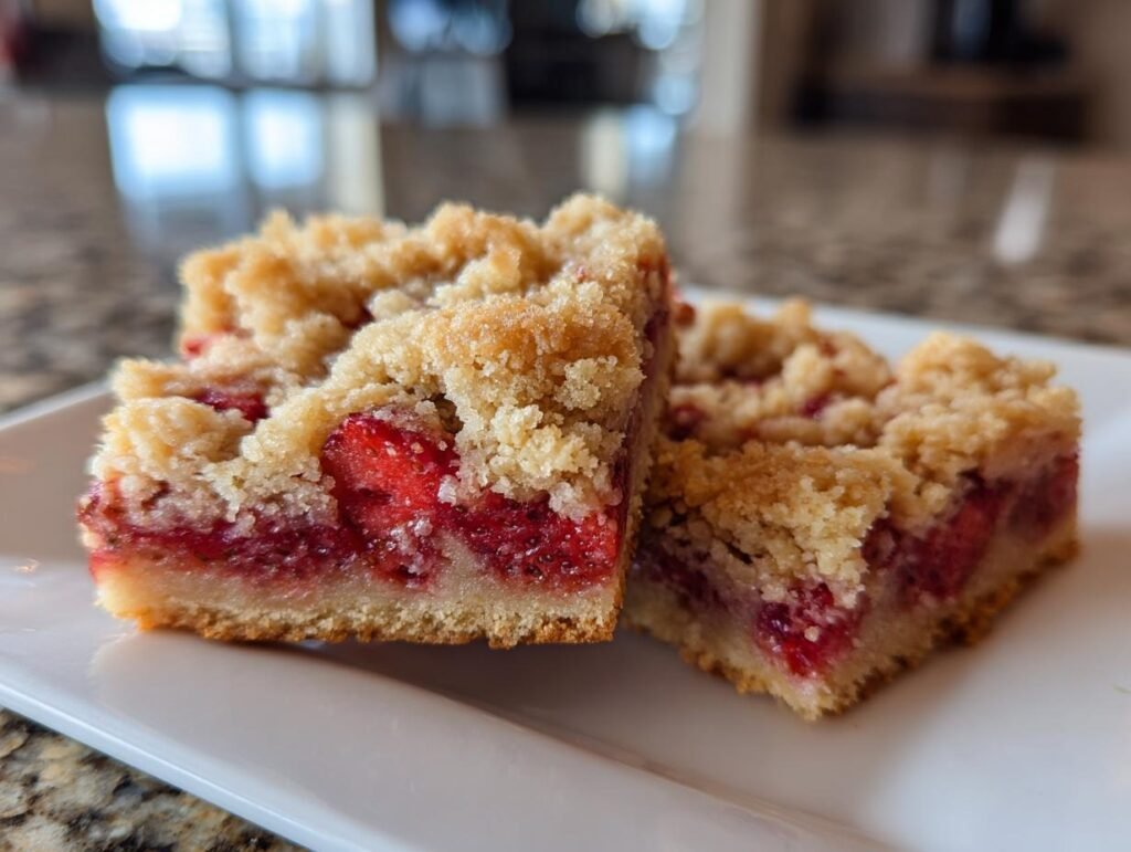Easy Strawberry Crumble Bars Perfect for Breakfast
