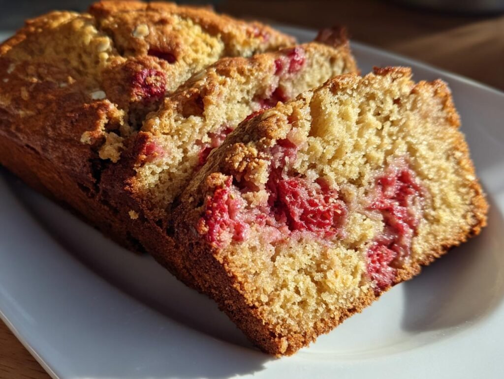 Easy Strawberry Oat Bread Perfect for Breakfast