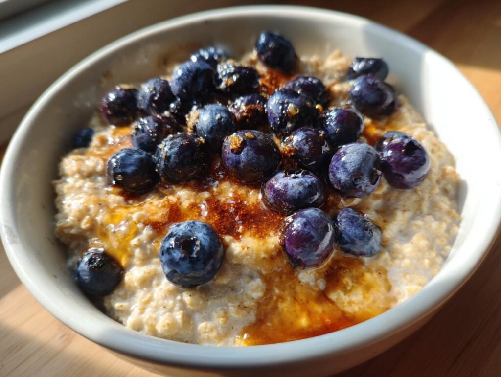 Healthy Blueberry Oat Morning Bowl