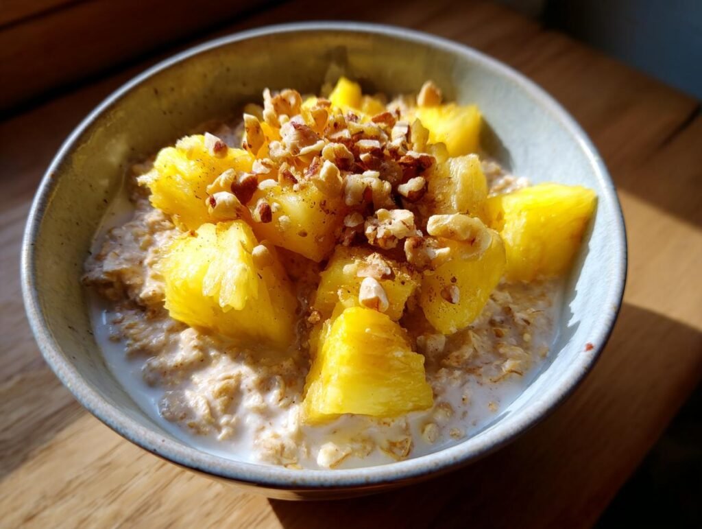 Healthy Pineapple Oat Morning Bowl