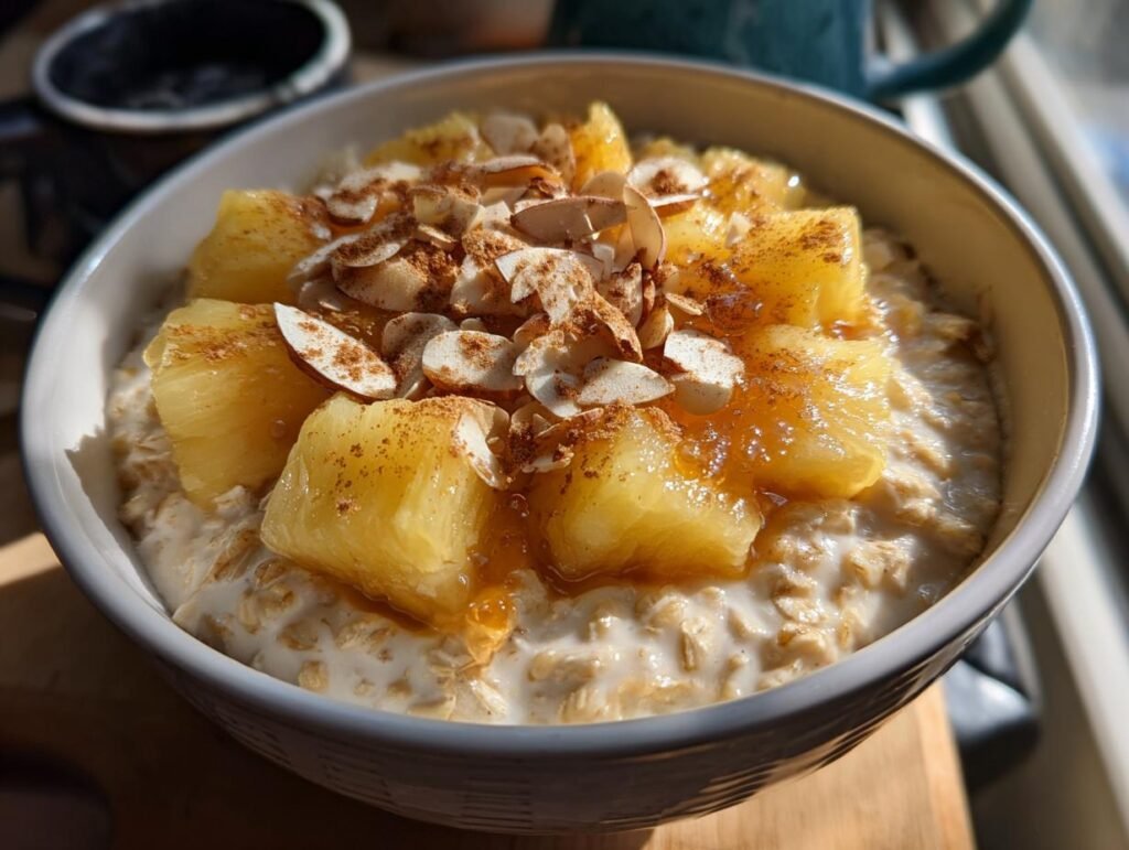 Healthy Pineapple Oat Morning Bowl
