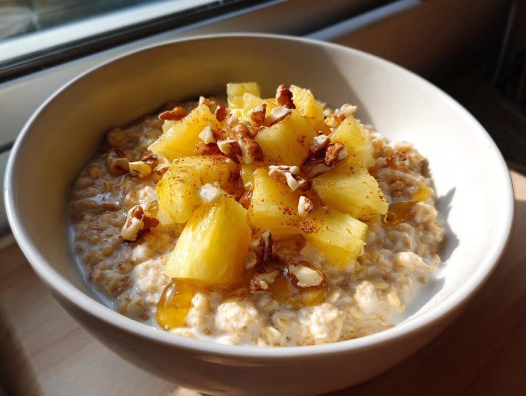 Healthy Pineapple Oat Morning Bowl