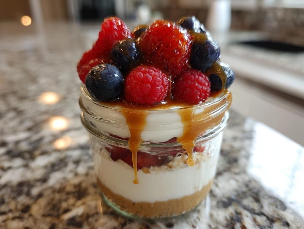 High Protein Cheesecake Jars