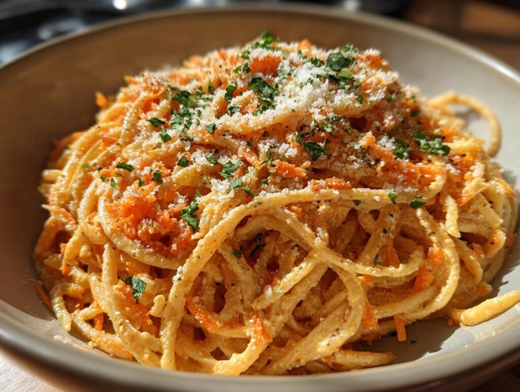 Lemon Carrot Creamy Pasta Dinner