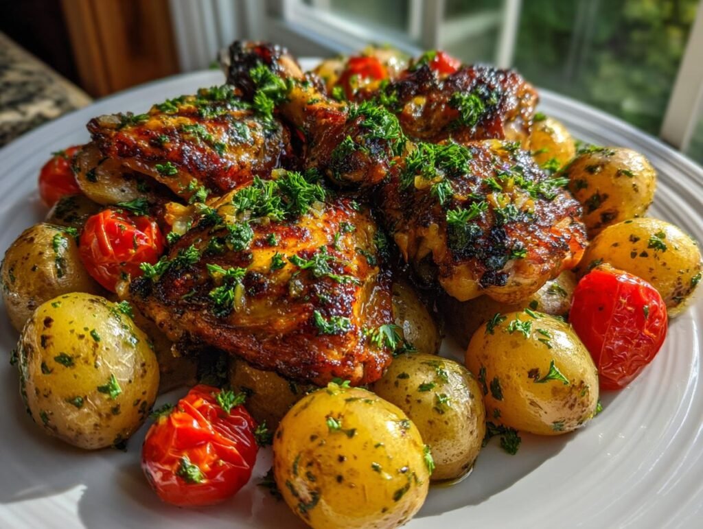 Lemon Garlic Chicken with Baby Potatoes Easy Dinner