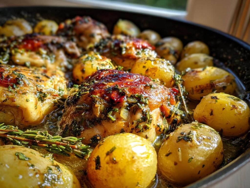 Lemon Garlic Chicken with Baby Potatoes Easy Dinner