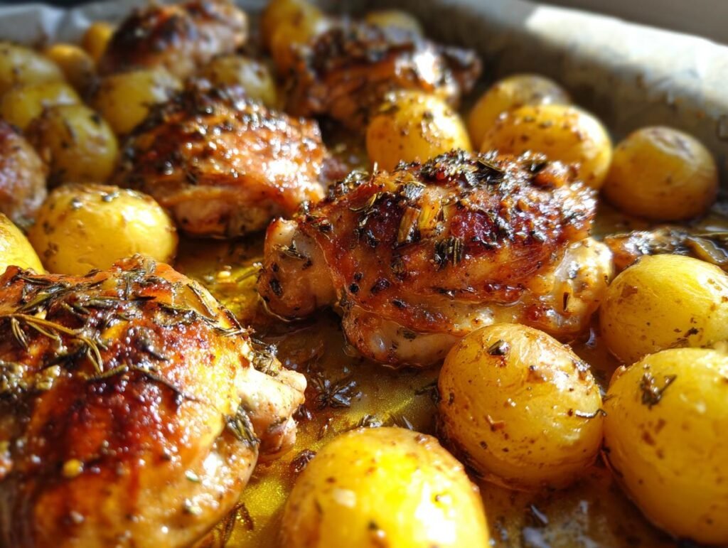 Lemon Garlic Chicken with Baby Potatoes Easy Dinner