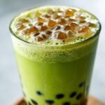 Matcha Bubble Tea with Brown Sugar