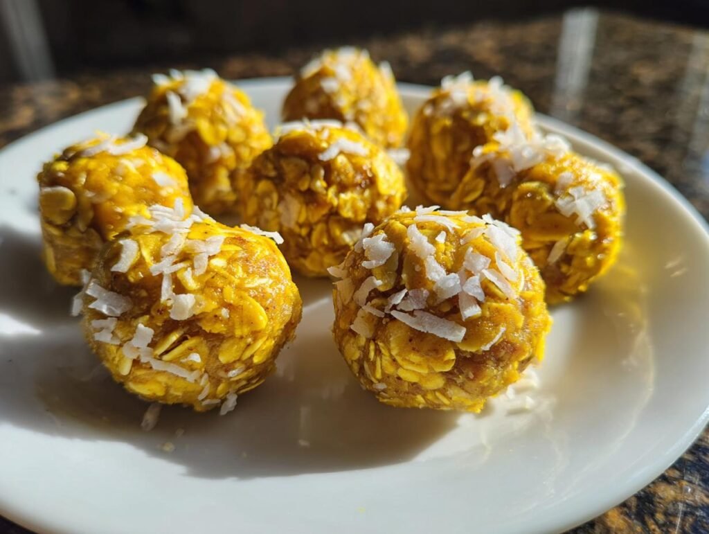 No-Bake Lemon Oatmeal Energy Bites Snack Idea