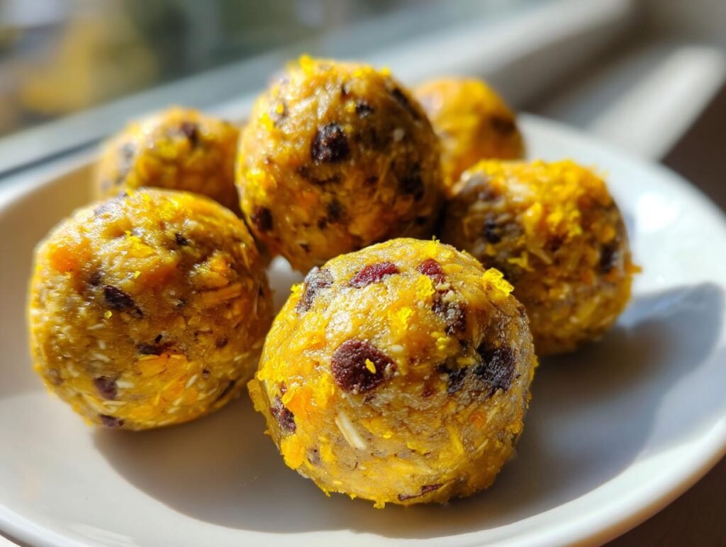 No-Bake Lemon Oatmeal Energy Bites Snack Idea