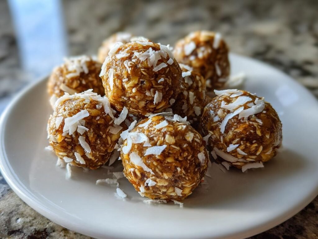No-Bake Pineapple Oatmeal Energy Bites Snack Idea