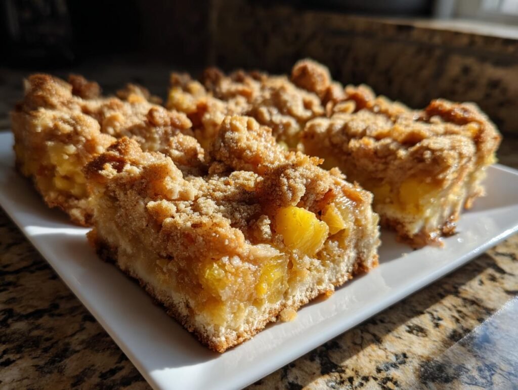 Pineapple Crumble Dessert Bars for Spring