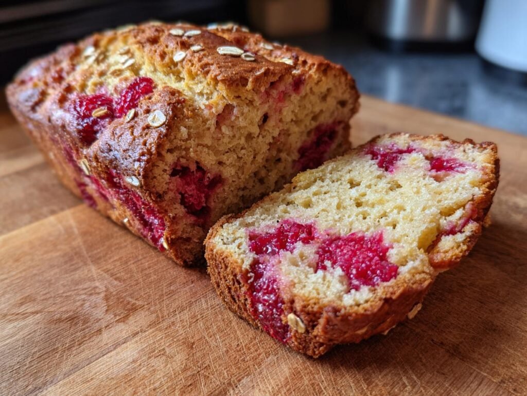 Raspberry Oat Spring Breakfast Bread Recipe