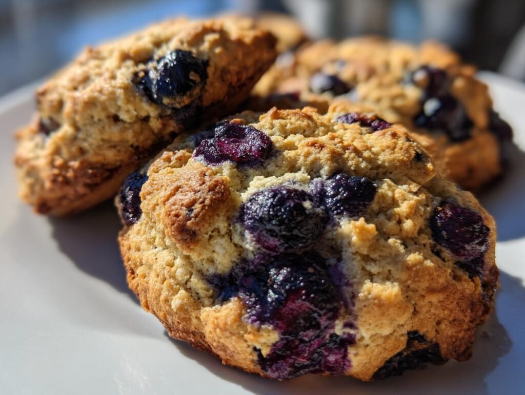 Soft Blueberry Baked Oats Cookies Everyone Loves