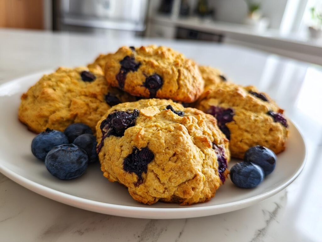 Soft Blueberry Baked Oats Cookies Everyone Loves