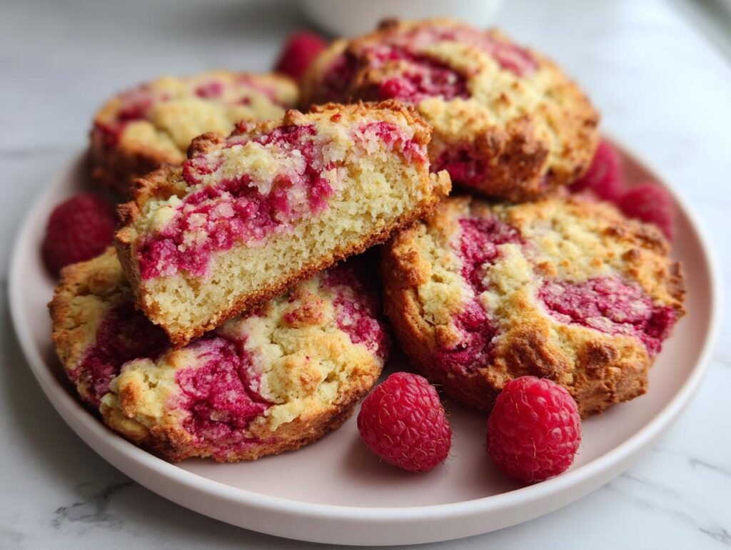 Soft Raspberry Baked Oats Cookies Everyone Loves