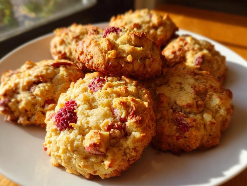 Soft Raspberry Baked Oats Cookies Everyone Loves