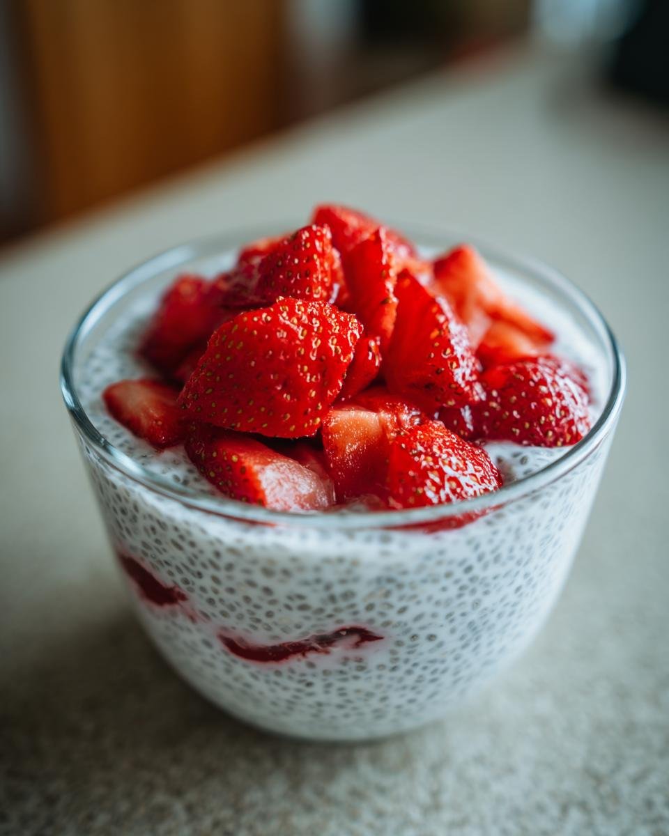 Strawberry Chia Pudding - detail 2