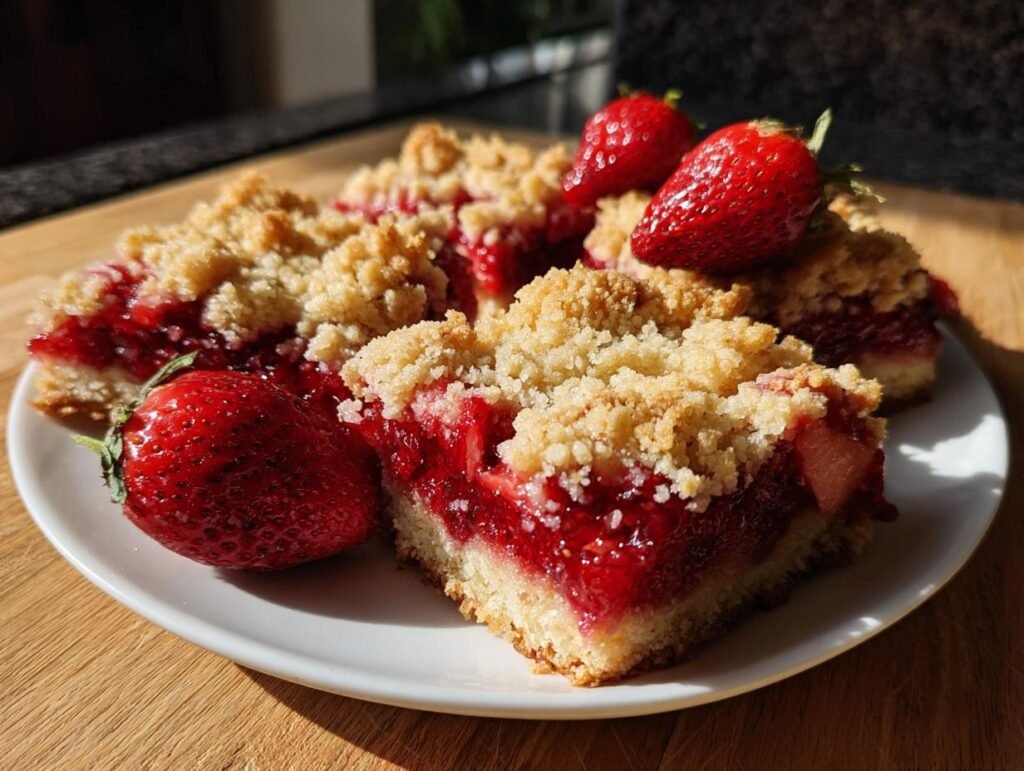 Strawberry Crumble Bars Easy Dessert Everyone Loves