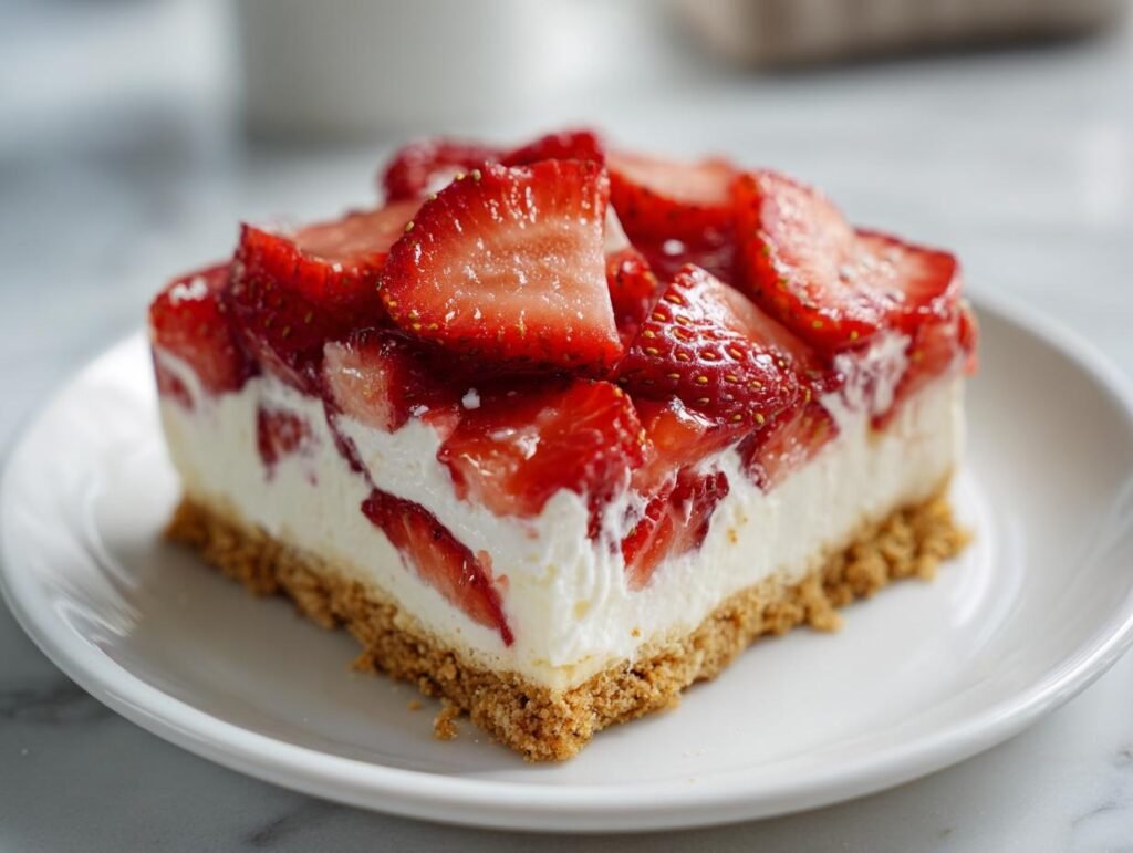 Strawberry No Bake Bars Easy Dessert Everyone Loves
