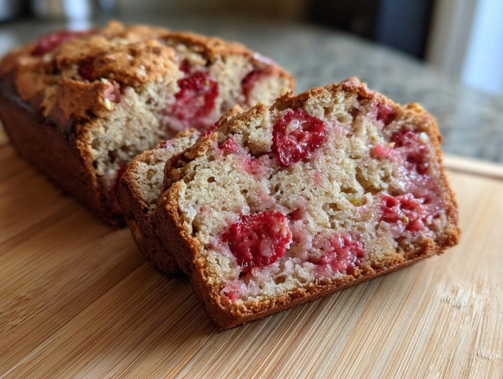 Strawberry Oat Spring Breakfast Bread Recipe