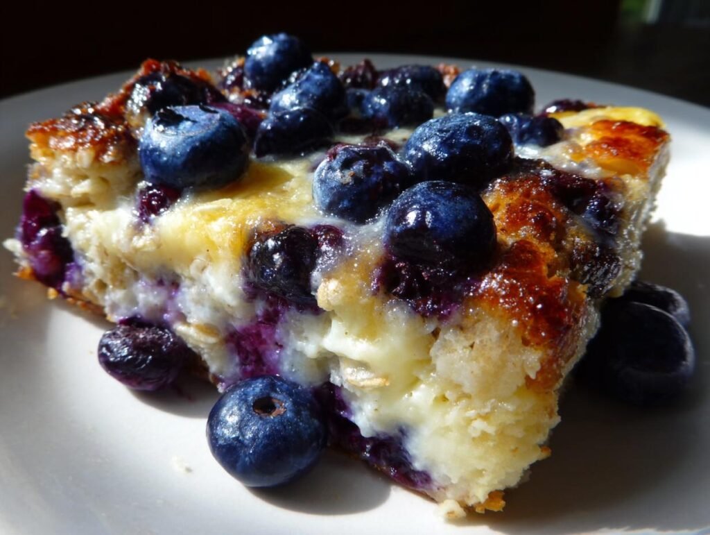 Delicious Creamy Blueberry Breakfast Bake